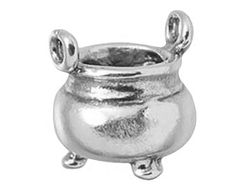 Wiccan Cauldron Charm Sterling Silver Antique Finish