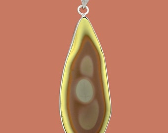 Royal Imperial Jasper Pendant in free form with egg formation.