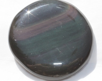 Rainbow Obsidian Palm Stone