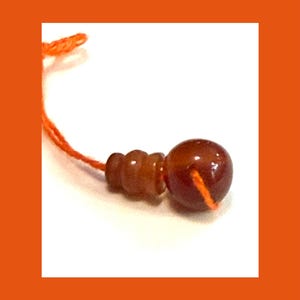Carnelian Guru Bead 9mm for stringing your own mala