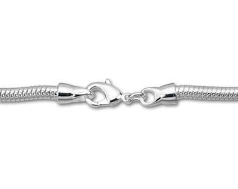 Snake Chain Sterling Silver 18 inch Necklace 3.1mm thick