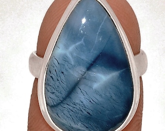 Blue Owyhee Opal Ring size 6.25