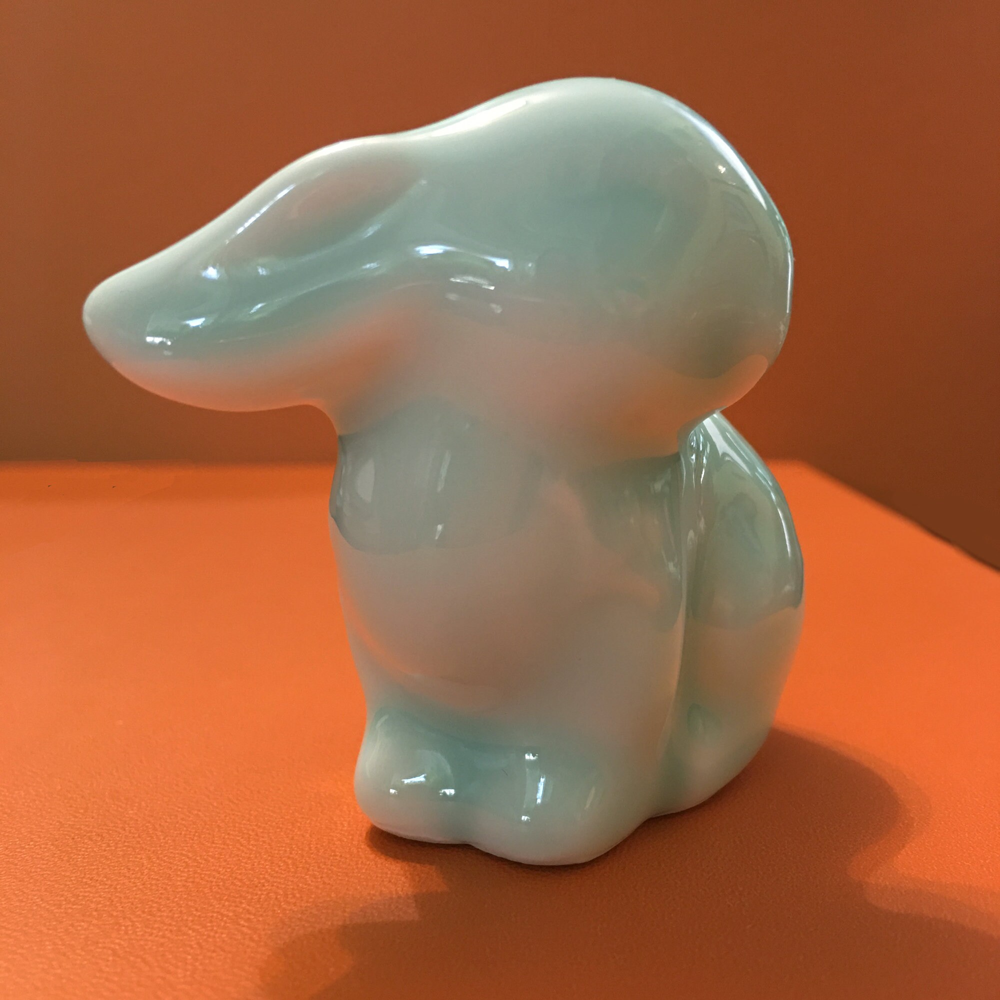 Porcelain Chinese Pattern Rabbit Chinese Year of the Rabbit Figurine Celadon Glazed Porcelain - Etsy