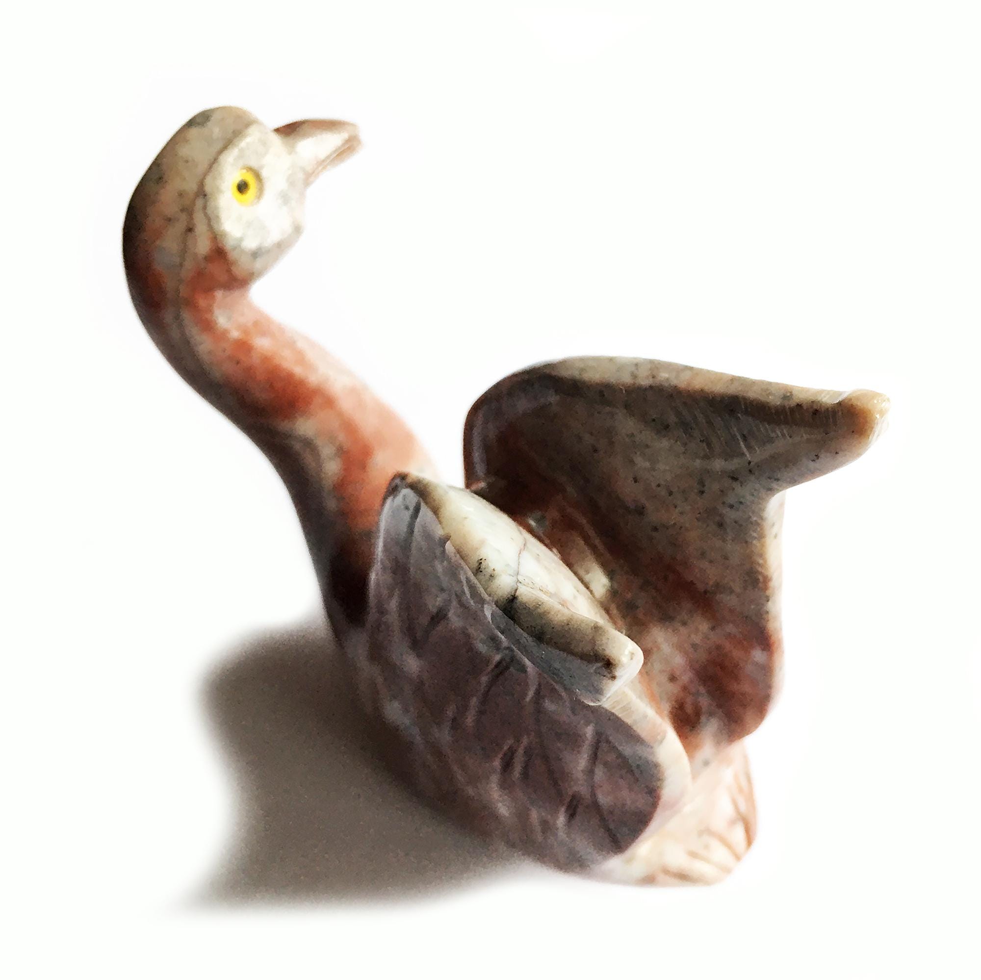 白鳥の石鹸石彫刻 - Etsy 日本