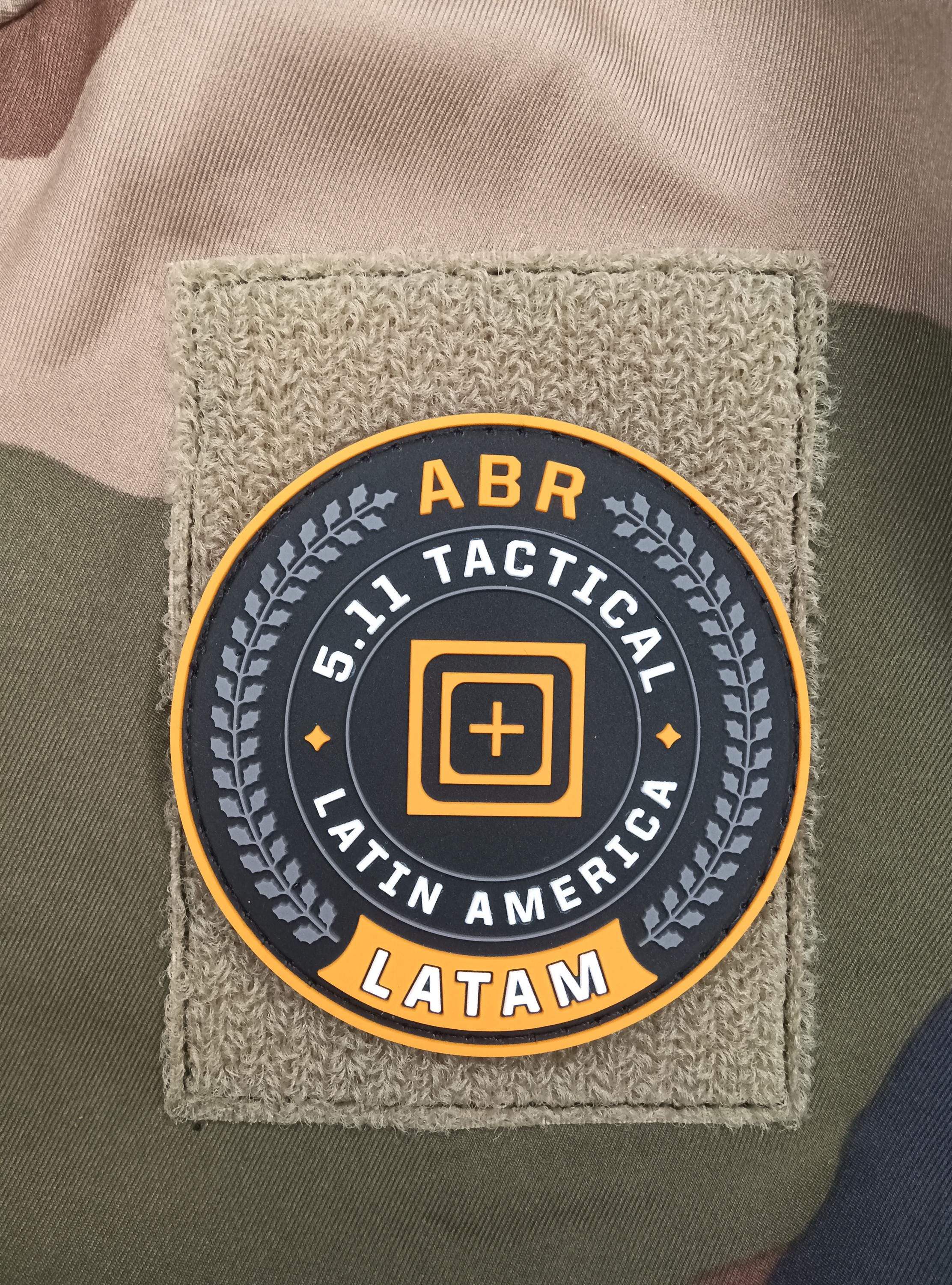 Patch Moral 5.11 Tactical & Sig Sauer – PVC Orange, Dos Crochet (neuf)