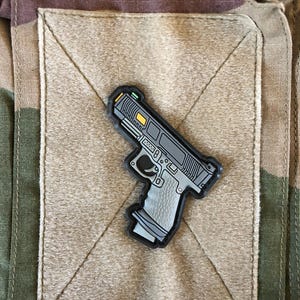 Parche de PVC para pistola táctica Glock – Cierre de velcro táctico