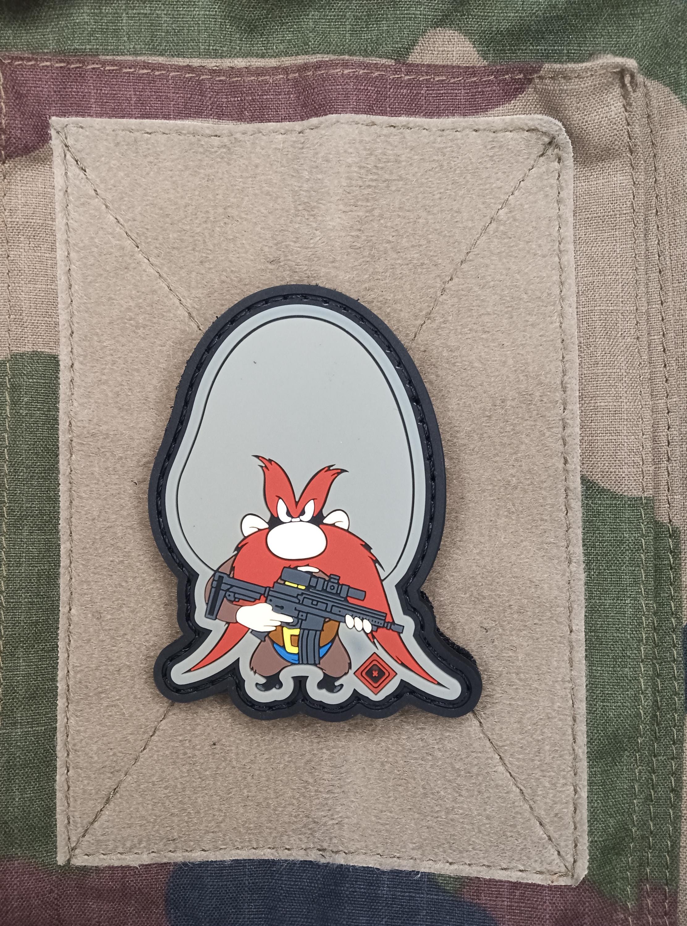 "Tactical Yosemite Sam" PVC Patch - Humor and Style Velcro Badge