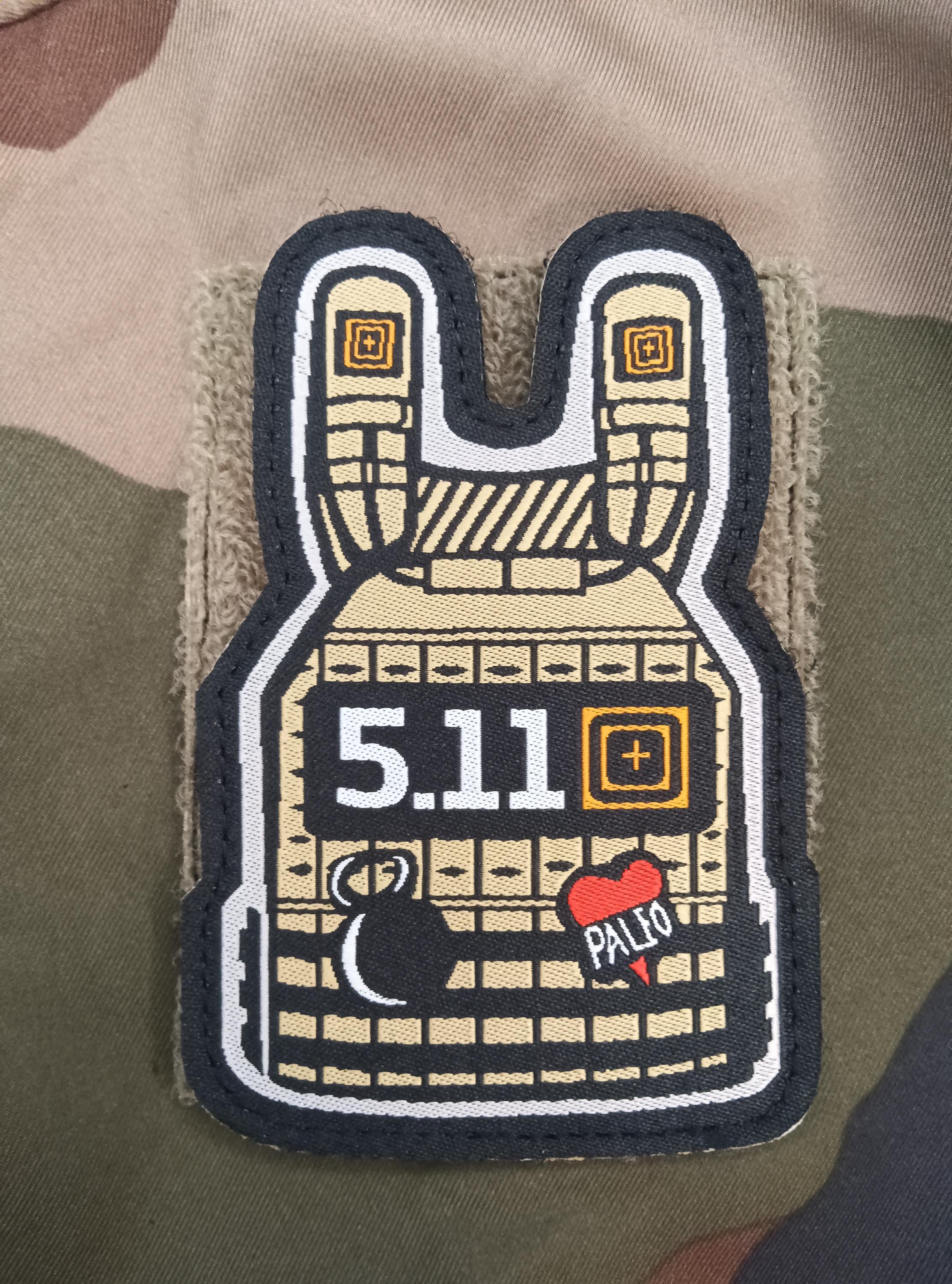 【HI FI FNK】(W) Vet Patch Top 5.11 Tactical Bulletproof Vest Velcro Patch – Funny PVC