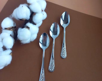 Rhinestone Teaspoon Set of 3 Elegant sparkling spoon for tea or coffee | Gift for Her | Crystal Decor Spoon party decor coffeemugs