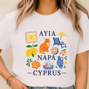 Ayia Napa summer t-shirt, Agia Napa man T-shirt, Cyprus vocation T-shirt, Ayia Napa summer vacation, Ayia Napa lifestyle Shirt