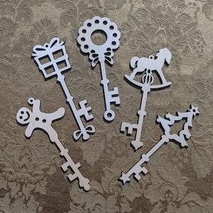 Santa&#39;s Lost Keys Set#2 (design file only SVG & DXF - not a physical item)
