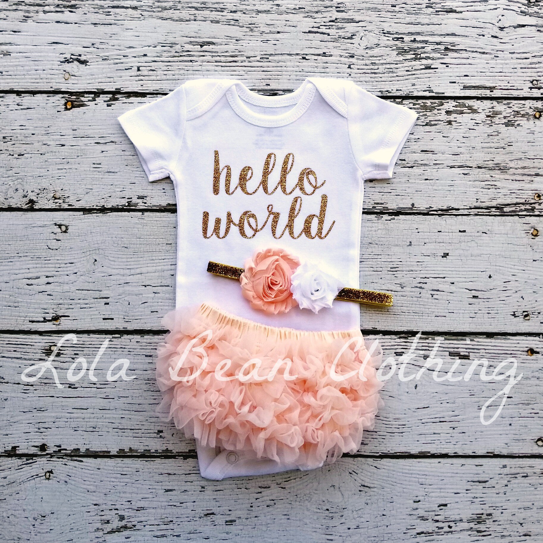 baby hello world outfit