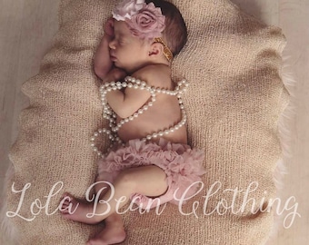 Newborn baby coming home outfit tutu bloomers dusty rose pink going home outfit for babygirl new born baby Summer