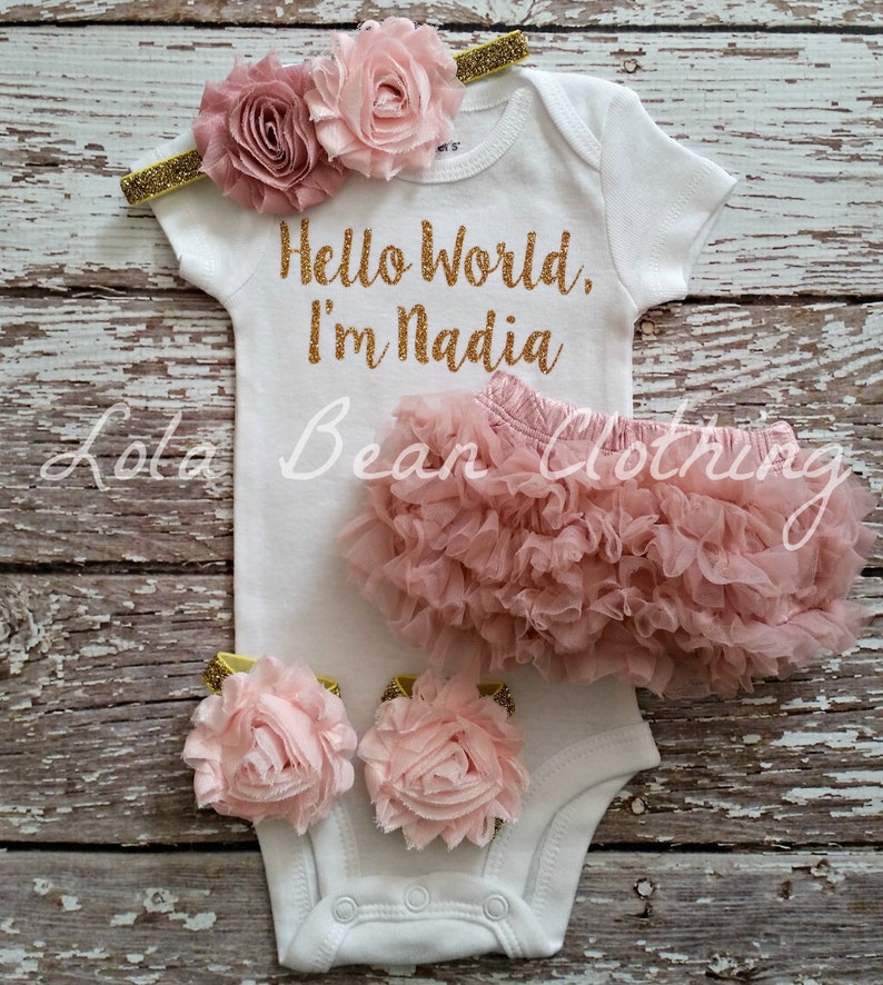 Baby Girl Coming Home Outfit Newborn Girl Coming Home Outfit Etsy