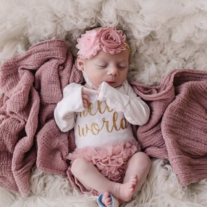 Baby girl coming home outfit newborn gift for her popular right now going home outfit take home outfit Summer image 3