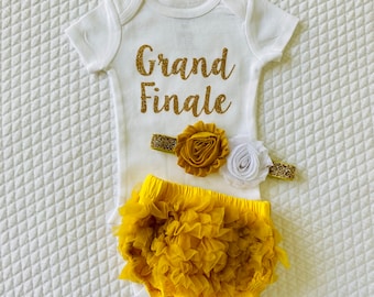 Baby Girl Coming Home Outfit Baby Girl Clothes Newborn Outfit Girl Summer Grand Finale yellow white baby outfit, gift mode newborn