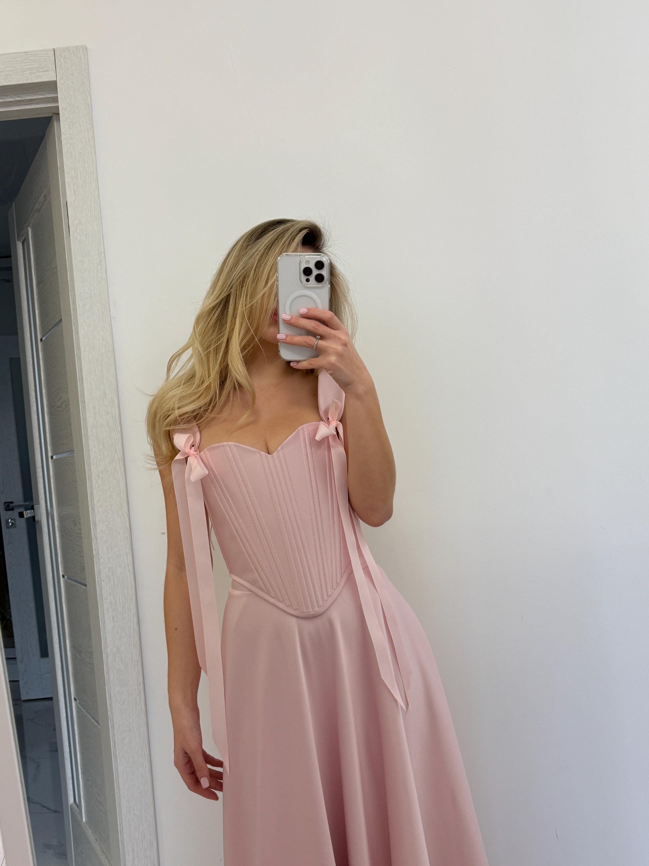 pink fairy corset dress Rosy Whisper Fairy Corset Dress Vintage Princesscore Pink(Pre-Sale 30days) / M