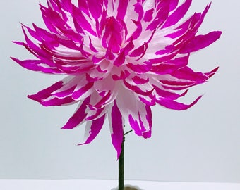 Large Spider Dahlia-Paper Flowers-Wedding Flowers-Single Flower Bouquet-Flowers