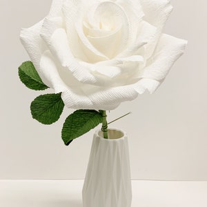Paper Flowers-Paper Rose-Crepe Paper Rose-Extra Large Rose-Wedding Flowers-Bridal Bouquet-Wedding Bouquet-Boho Wedding-Boho Wedding Bouquet
