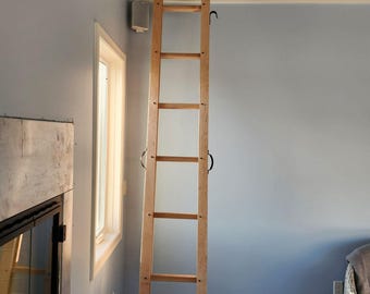 Handmade Stowable Folding Loft Ladder - Ash