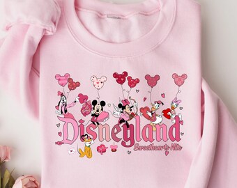 Disneyland Alla hjärtans dag-tröja, Animal Kingdom Alla hjärtans dag-tröja, Retro Disney-tröja, Musse och vänner Alla hjärtans dag-tröja, Alla hjärtans dag-tröja