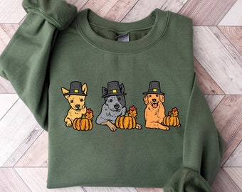 Halloween dog sweatshirt, Dog Lover Shirt, Pumpkin shirt, Cute dog shirt, Witchy dog shirt, Halloween shirt, Halloween Costume, Animal Lover