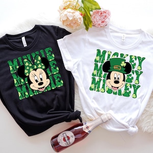 Disney St Patrick&#39;s Day Shirt, Mickey & Minnie St Patrick&#39;s Day Shirt, Disney Shamrock Shirt,Matching Family Shirts,Disneyland St. Patrick&#39;s