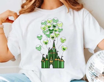 Disney Schloss St. Patricks Tag Shirt, Disney Kinder St. Patricks Tag Shirt, Disneyland Magic Kingdom Shamrock T-Shirt, Mädchen St. Patricks Tag T-Shirt
