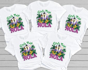 NOLA Girls Trip Shirts, Girls Trip Shirt, New Orleans Girls Trip Shirt,New Orleans Girls Weekend Trip Shirt,Mardi Gras Trip Shirt,Trip Shirt
