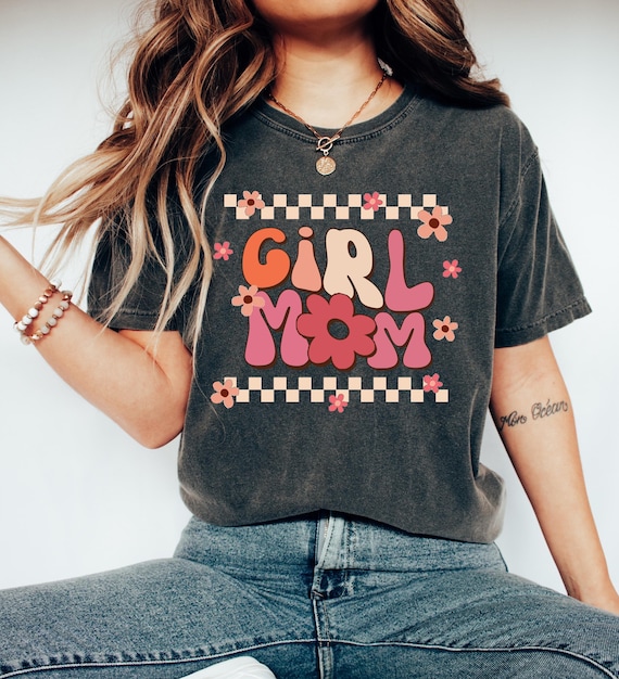 Girl Moms Shirt, Coquette Mom Tee, Mom of Girls Shirt, Mother's day Gift, Trendy Mama Shirt, Cute Mom Shirt, Girl Mama Tshirt, New Mom gift