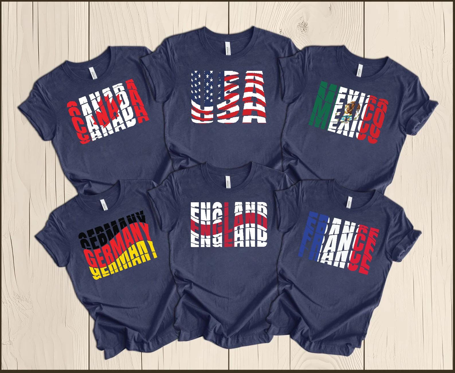 World Countries Flag Shirt, World Cup 2026 T-shirt, USA Canada