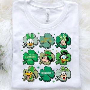 Disney St. Patrick&#39;s Day Shirt, Disney Kids St. Patrick&#39;s Day Shirt, Disneyland Mickey and Friends Shamrock Tee,Womens St. Patrick&#39;s Day Tee