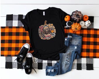 Fall Pumpkin Shirt, Autumn Typography Tee, Apple Cider Season, Cozy Harvest Graphic, Pumpkin Spice Outfit, Thanksgiving Gift