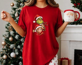 Grinch Christmas Shirt, Cindy Lou Who Sweatshirt, Max Holiday Tee, Whoville Xmas Outfit, Grinchmas Gift for Her