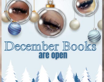 December Booking flyer, Holiday Booking Promo Template, Lash Tech December Books  Editable Canva Template,  Social Media Flyer