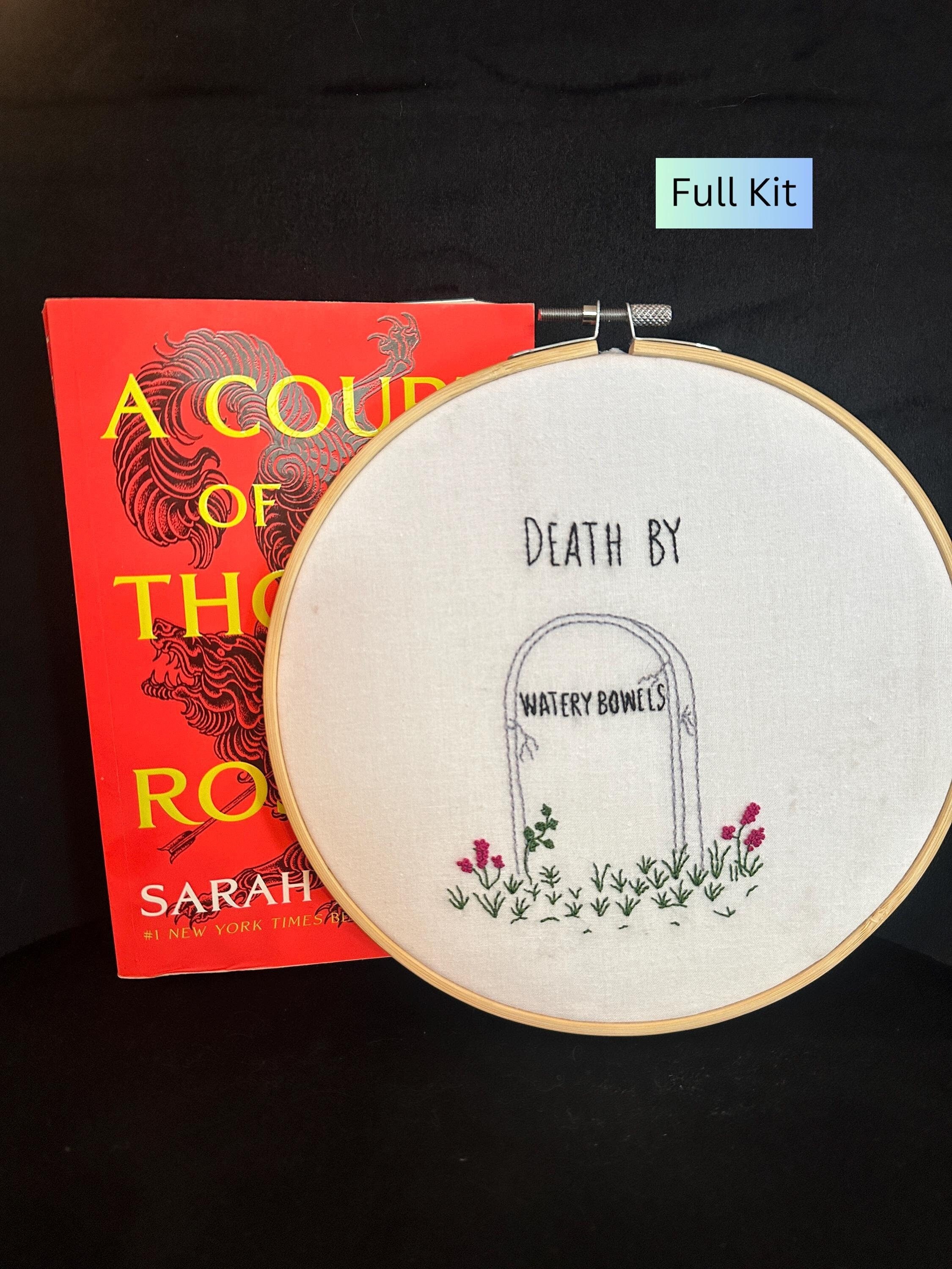 ACOTAR Inspired "watery Bowels" Beginner's Embroidery Kit - Etsy