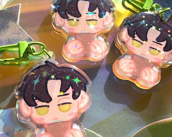 LADS Love and Deepspace 2.5" keychain w/ front epoxy Sylus, Xavier, Caleb, Zayne, Rafayel