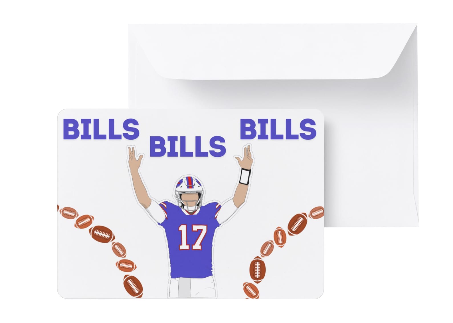 Fall Message For Bills Buffalo Bills Josh Allen Greeting Card (digital Download) - Etsy