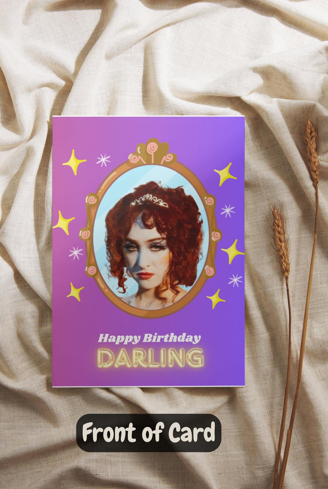 Chappell Roan Birthday Card, Midwest Princess, Greeting Card, Printable ...