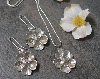 Cherry Blossom Earring & Necklace set