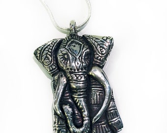 Elephant Necklace in Sterling Silver