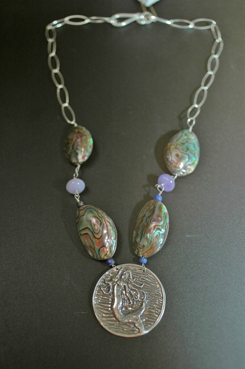 Abalone Mermaid Necklace image 4