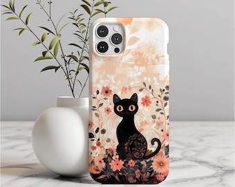 Custodia per telefono a forma di gatto / Regalo per amanti dei gatti / Custodia per iPhone / Custodia per telefono unica / Custodia per telefono elegante / Custodia per telefono Google / Custodia per telefono Samsung