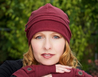 Womens Fleece Hat - Eco-Friendly Bamboo Beanie - Made in USA