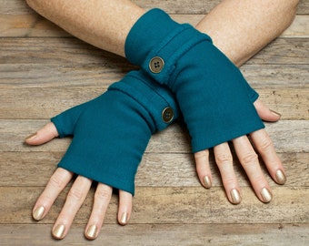 Fingergless Gloves for Women - Eco Friendly Texting Gloves- Fleece Arm Warmers