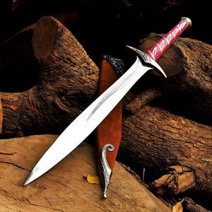 Espada de acero de Damasco hecha a mano: el mejor regalo de espada para Navidad, espada de cosplay de fantasía, regalo para coleccionistas, espada coleccionable de utilería de película.