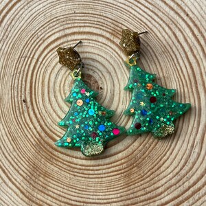 Happy Little Christmas Tree Earrings