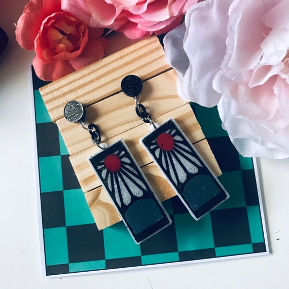 Hanafuda earrings etsy discount