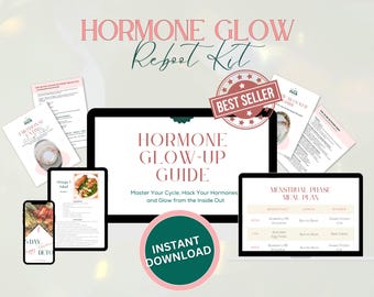 Hormone Balance Reboot Kit | Cycle Syncing Plan, Happy Hormone Detox, Emotional Eating Toolkit, Women’s Health Reset | Black Friday Deal