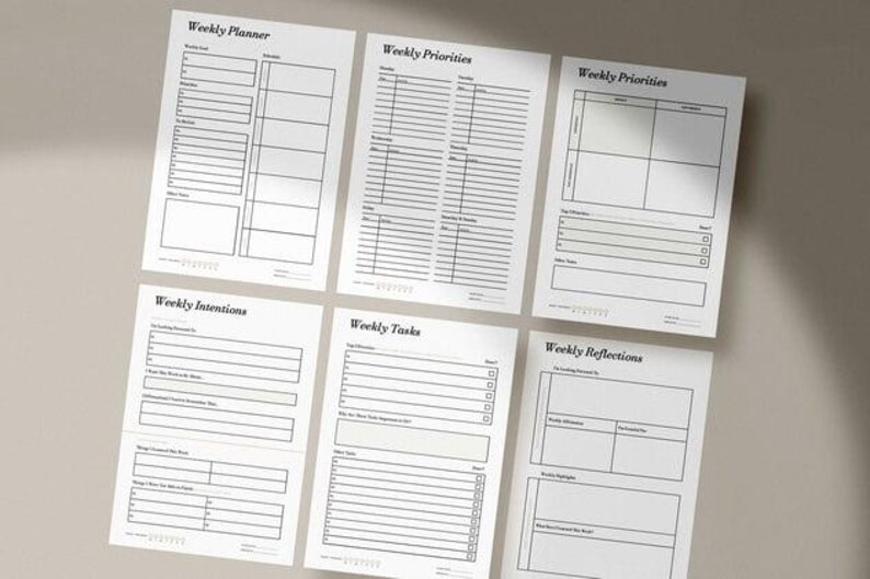 Ultimate Planner Templates Bundle for Canva &amp; Illustrator - Customizable, Printable and Stylish ...